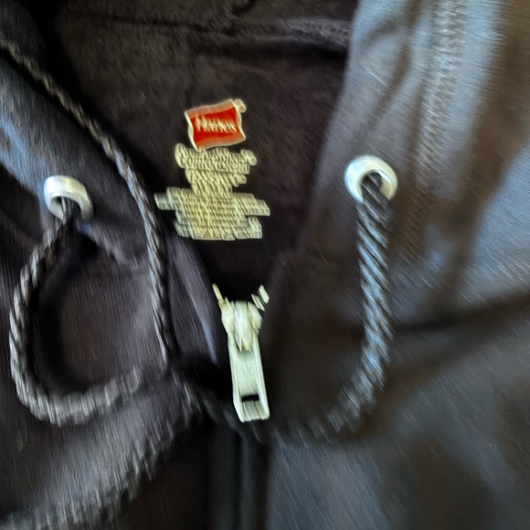 Custom Ink Hanes Black Zip-Up Hoodie Dog Lover - Picture 2 of 6